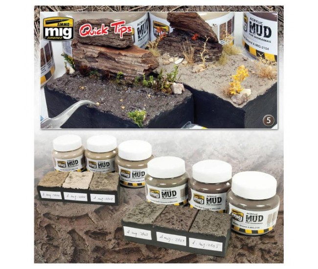 AMMO MIG - A.MIG-2100 - Acrylic Mud - Arid Dry Ground  - Hobby Sector