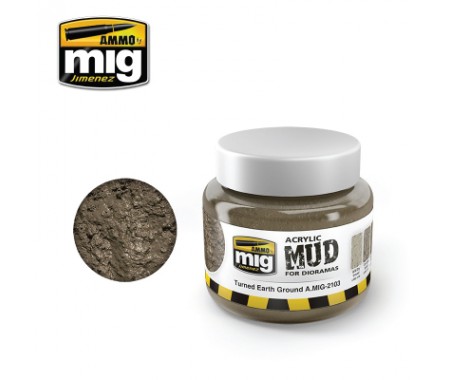 AMMO MIG - A.MIG-2103 - Acrylic Mud - Turned Earth Ground  - Hobby Sector