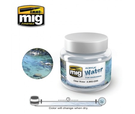 MIG - A.MIG-2205 - Acrylic Water - Clear Water  - Hobby Sector
