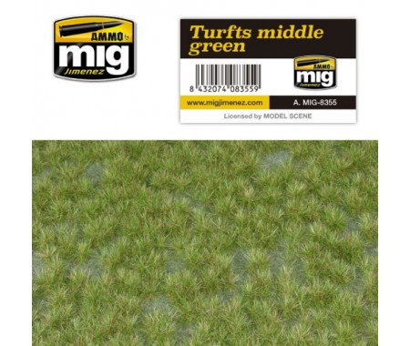 AMMO MIG - A.MIG-8355 - Turfts Middle Green  - Hobby Sector