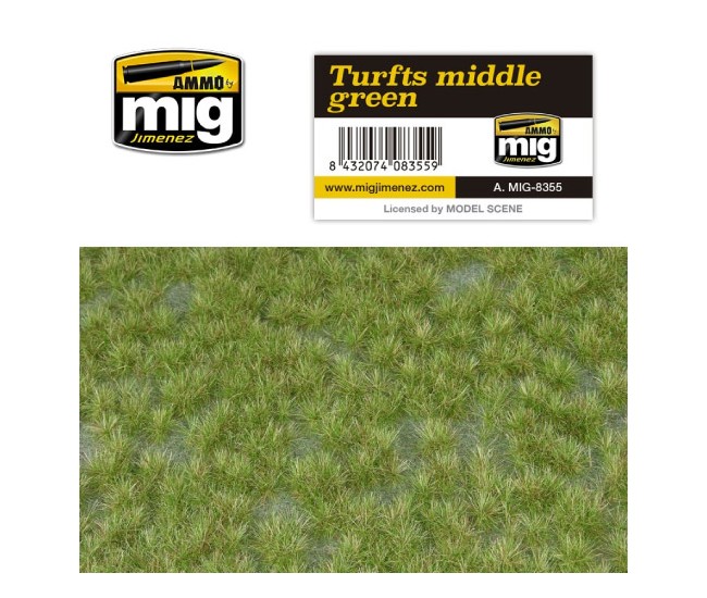 AMMO MIG - A.MIG-8355 - Turfts Middle Green  - Hobby Sector