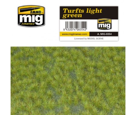 AMMO MIG - A.MIG-8354 - Turfts - Light Green  - Hobby Sector