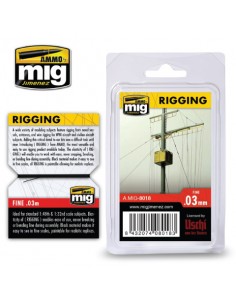 AMMO MIG - A.MIG-8018 - Rigging – fine 0.03 mm  - Hobby Sector