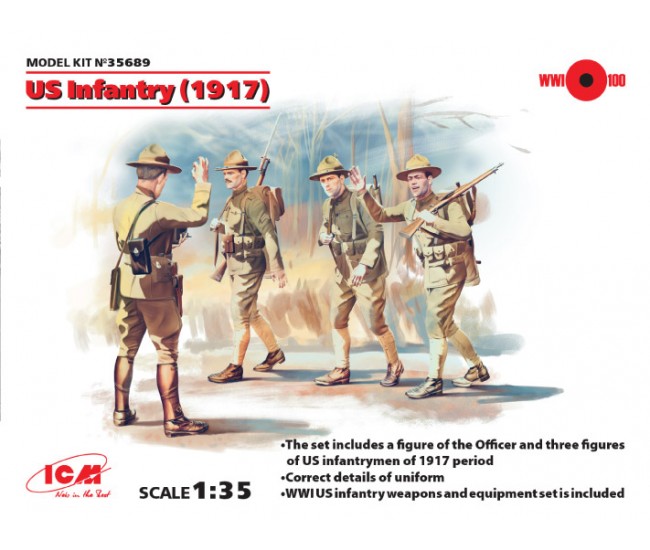ICM - 35689 - US Infantry 1917  - Hobby Sector