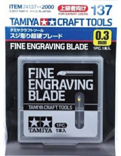 Tamiya - 74137 - Fine Engraving Blade 0.3mm  - Hobby Sector