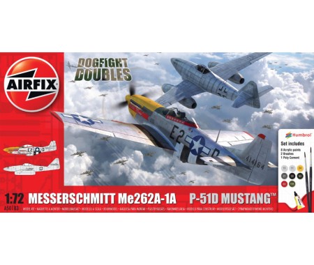 Airfix - A50183 - DOGFIGHT DOUBLES - MESSERSCHMITT ME262A-1A & P-51D MUSTANG  - Hobby Sector