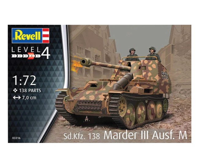Revell - 03316 - SD.KFZ.138 MARDER III AUSF.M  - Hobby Sector