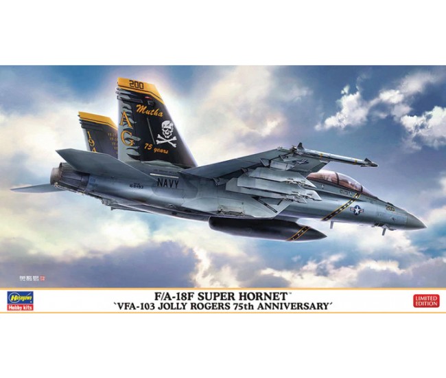 Hasegawa - 02380 - F/A-18F SUPER HORNET VFA-103 JOLLY ROGERS 75TH ANNIVERSARY  - Hobby Sector