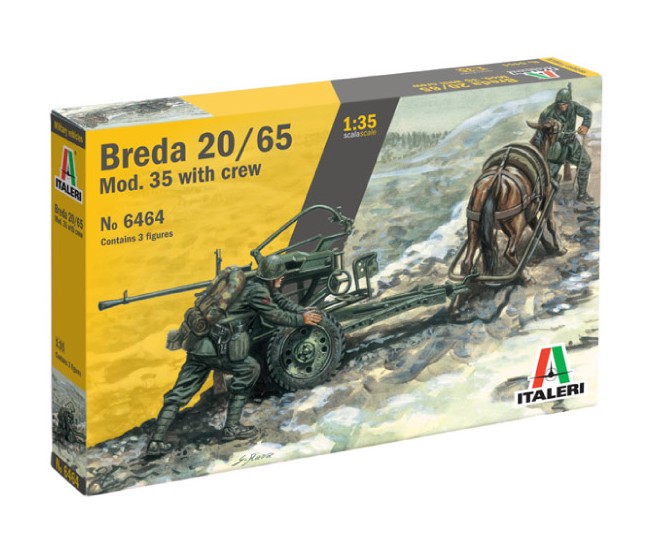 Italeri - 6464 - BREDA 20/65 MOD. 35 WITH CREW  - Hobby Sector