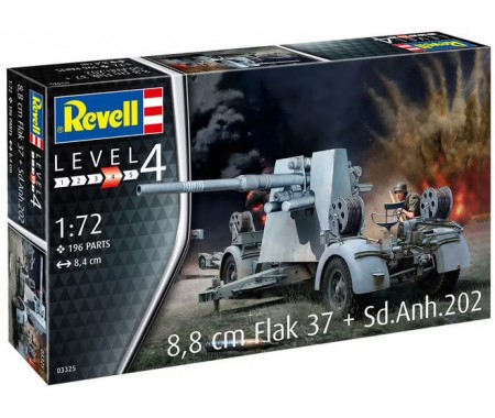 Revell - 03325 - 8,8CM FLAK 37 + SD.ANH. 202  - Hobby Sector