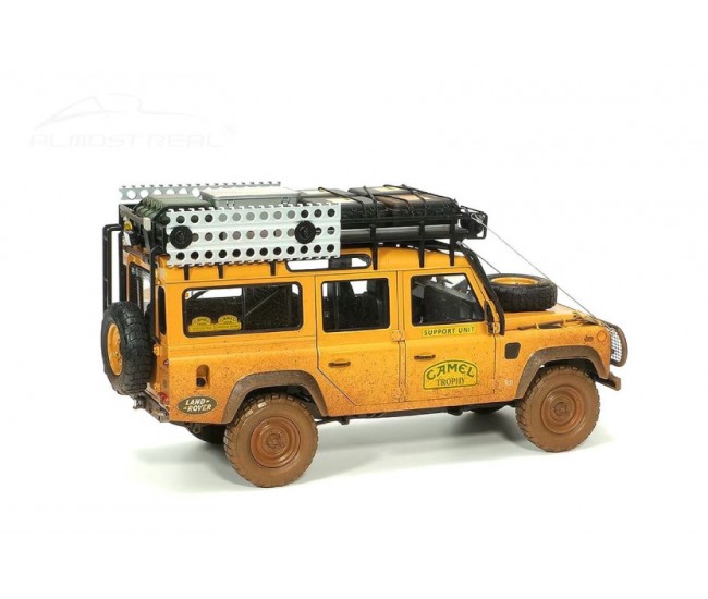 Almost Real - 810309 - LAND ROVER DEFENDER 110 CAMEL TROPHY SUPPORT UNIT SABAH-MALASYA 1993 DIRTY VERSION  - Hobby Sector