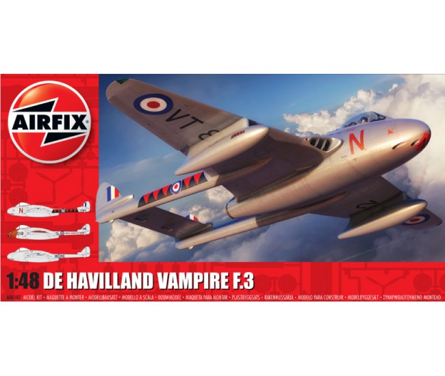 Airfix - A06107 - DE HAVILLAND VAMPIRE F.3  - Hobby Sector
