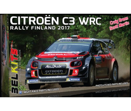 Belkits - BEL018 - CITROEN C3 WRC RALLY FINLAND 2017  - Hobby Sector