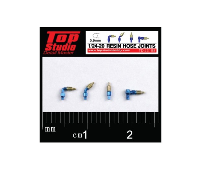 Top Studio - TD23194 - RESIN HOSE JOINTS 1/24-20 0.9MM  - Hobby Sector