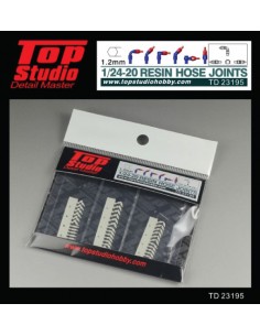 Top Studio - TD23195 - RESIN HOSE JOINTS 1/24-20 1.2MM  - Hobby Sector