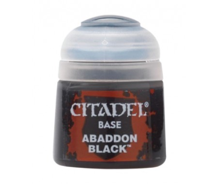 Citadel - 21-25 - BASE ABADDON BLACK - 12ML  - Hobby Sector