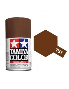 Tamiya - TS-1 - RED BROWN100ml Acrylic Spray  - Hobby Sector