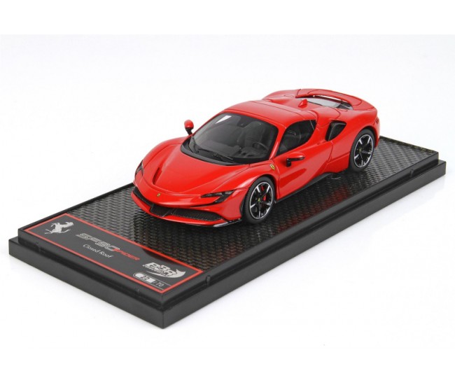 BBR - BBRC249C1 - FERRARI SF90 SPIDER CLOSED ROOF ROSSO CORSA 322  - Hobby Sector