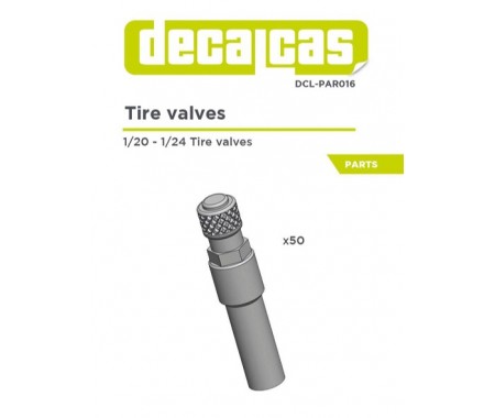 Decalcas - DCL-PAR016 - TIRE VALVES 1/20 - 1/24  - Hobby Sector