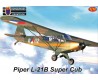 PIPER L-21B SUPER CUB AVEC AUTOCOLLANTS PORTUGAIS