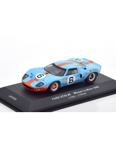 IXO - LM1969 - FORD GT40 J. ICKX - J. OLIVER WINNER 24H LE MANS 1969  - Hobby Sector