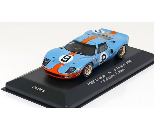 IXO - LM1968 - FORD GT40 P. RODRIGUEZ - L. BIANCHI WINNER 24H LE MANS 1968  - Hobby Sector