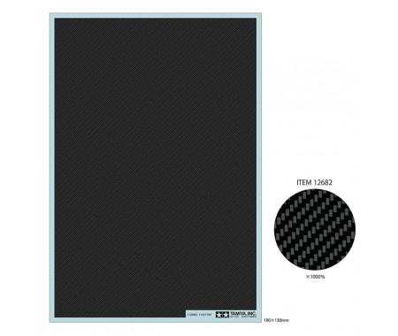 Tamiya - 12682 - CARBON PATTERN DECAL (TWILL WEAVE / EXTRA FINE)  - Hobby Sector