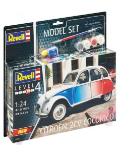 Revell - 67653 - CITROEN 2CV COCORICO MODEL SET  - Hobby Sector