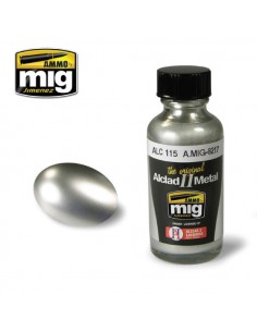 AMMO MIG - A.MIG-8217 - STAINLESS STEEL ALC115 - ALCLAD II METAL 30ML TINTA LACQUER  - Hobby Sector