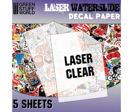 Green Stuff World - 10068 - CLEAR DECAL FILM SHEET FOR LASER  - Hobby Sector