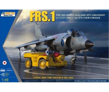 Kinetic - K48138 - FRS.1 SEA HARRIER FALKLANDS 40TH ANNIVERSARY (TRACTOR INCLUDED)  - Hobby Sector