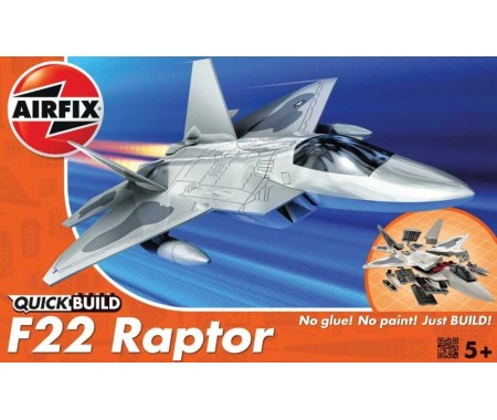 Airfix - J6005 - F-22 RAPTOR - QUICK BUILD  - Hobby Sector
