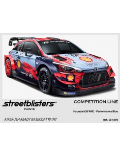 Streetblisters - SB30-6000 - HYUNDAI I20 WRC PERFORMANCE BLUE - COMPETITION LINE 30ML  - Hobby Sector