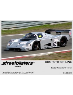 Streetblisters - SB30-6049 - SILVER FOR SAUBER MERCEDES C9 - COMPETITION LINE 30ML  - Hobby Sector