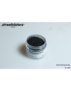 Streetblisters - 16000 - BLACK FLOCKING POWDER  - Hobby Sector