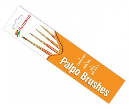 Humbrol - AG4250 - Palpo Brush Pack - Size 000/0/2/4  - Hobby Sector