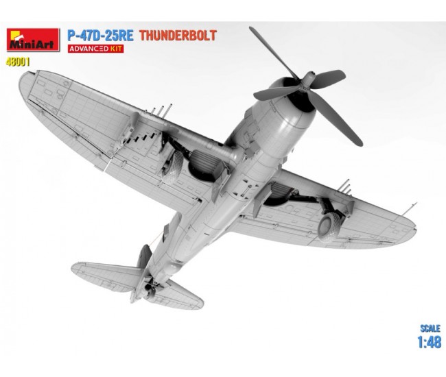 MiniArt - 48001 - P-47D 25RE THUNDERBOLT - ADVANCED KIT  - Hobby Sector