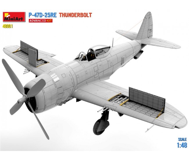 MiniArt - 48001 - P-47D 25RE THUNDERBOLT - ADVANCED KIT  - Hobby Sector