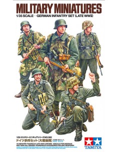 Tamiya - 35382 - MILITARY MINIATURES GERMAN INFANTRY SET (LATE WWII)  - Hobby Sector