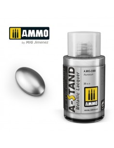 AMMO MIG - A.MIG-2300 - ALUMINIUM - A-STAND 30ML LACQUER PAINT  - Hobby Sector