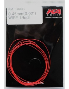 KA Models - KM10003 - RED WIRE 0.45MM (0.02")  - Hobby Sector