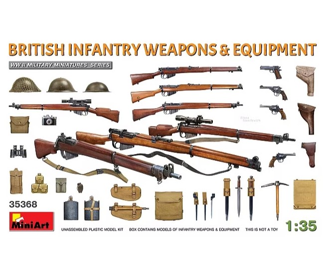 MiniArt - 35368 - BRITISH INFANTRY WEAPONS AND EQUIPMENT  - Hobby Sector