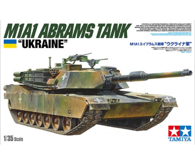 Tamiya - 25216 - M1A1 ABRAMS TANK UKRAINE  - Hobby Sector