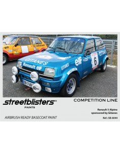 Streetblisters - SB30-6044 - RENAULT 5 ALPINE BLUE GITANES TEAM - COMPETITION LINE 30ML  - Hobby Sector