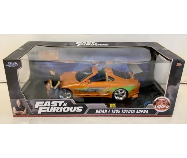 Jada Toys - 31139 - TOYOTA SUPRA WITH BRIAN FIGURE - FAST AND FURIOUS  - Hobby Sector