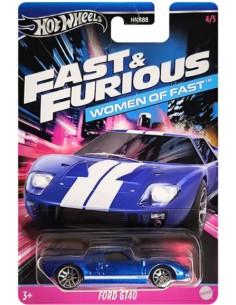 Hotwheels - hwmvHNR88-979D-4 - FORD GT40 - FAST AND FURIOUS WOMEN OF FAST 4/5  - Hobby Sector