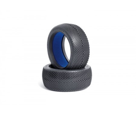 JConcepts - 3007V2-01 - Tyres Double Dees V2 Soft Blue Compound (par)  - Hobby Sector