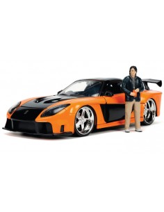 Jada Toys - 253205002 - MAZDA RX-7 WITH HAN FIGURE - FAST AND FURIOUS  - Hobby Sector