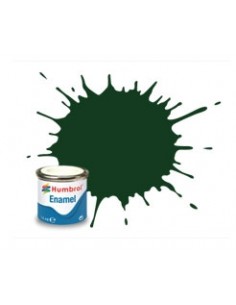 Humbrol - AA0031 - 3 Brunswick Green Gloss - 14ml Enamel Paint  - Hobby Sector