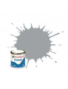 Humbrol - AA1420 - 129 US Gull Grey Satin - 14ml Enamel Paint  - Hobby Sector